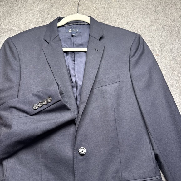 J Crew Ludlow Blazer‎ Men's 38S Navy Blue Italian Loro Piana Wool Sport Coat